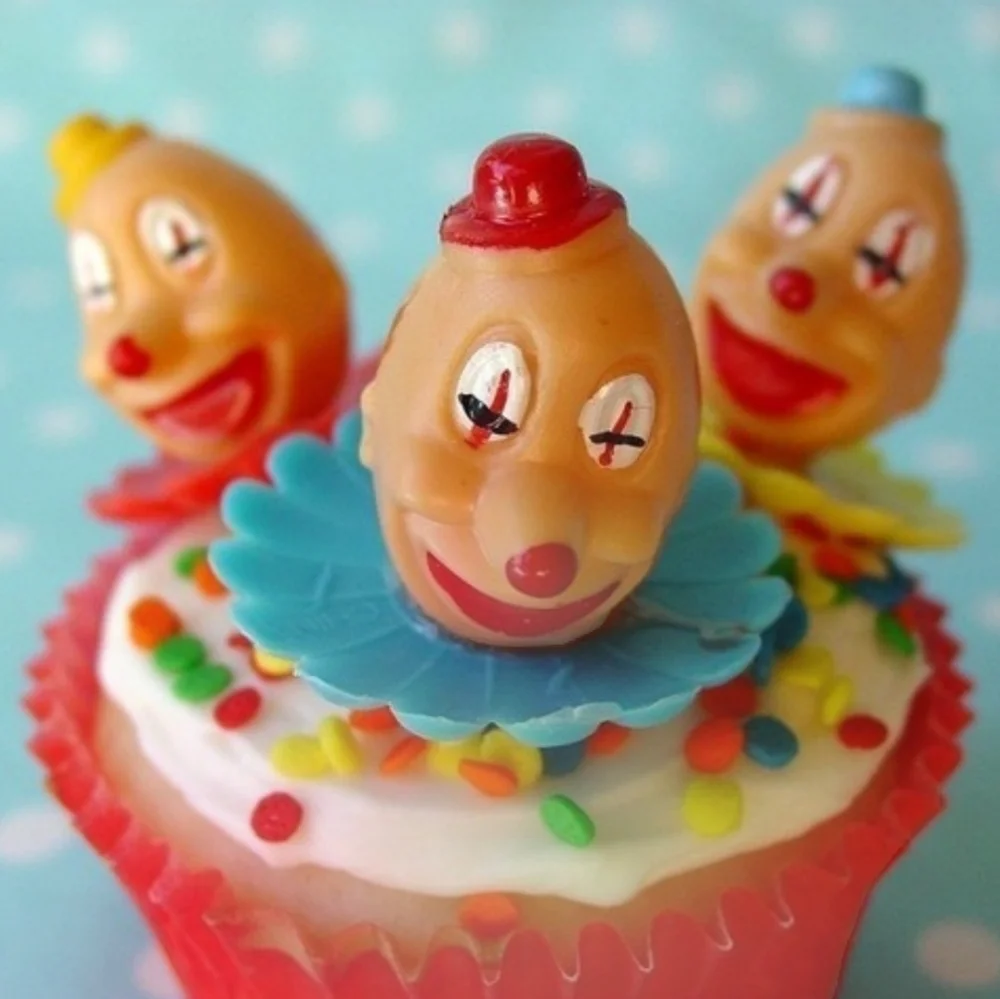Vintage Clown Cake Toppers for Festive Celebrations
